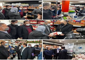 بازدید میدانی مسئولان وزارت جهاد کشاورزی از فروشگاه‌ زنجیره‌ای تهران