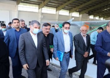 بازدید وزیر جهاد کشاورزی از فرودگاه هواپیمایی ویژه خدمات کشاورزی قزوین