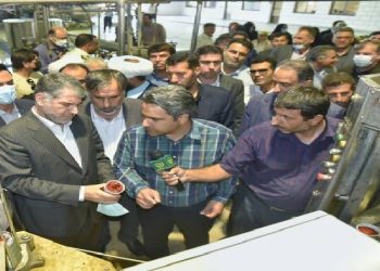 بازدید وزیر جهاد کشاورزی از شرکت کشت و صنعت مزرعه سبز خرم در فاروج