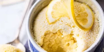 کیک پودینگ لیمویی